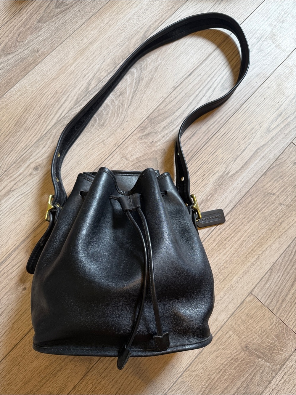 Pristine Coach Black Lula Smith's Legacy Bucket Bag Purse Bag 9952